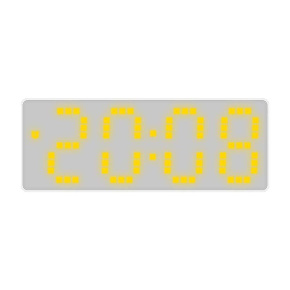 Smart LED Digital Alarm Clock With Voice Control Temperature Display Adjustable Brightness 8