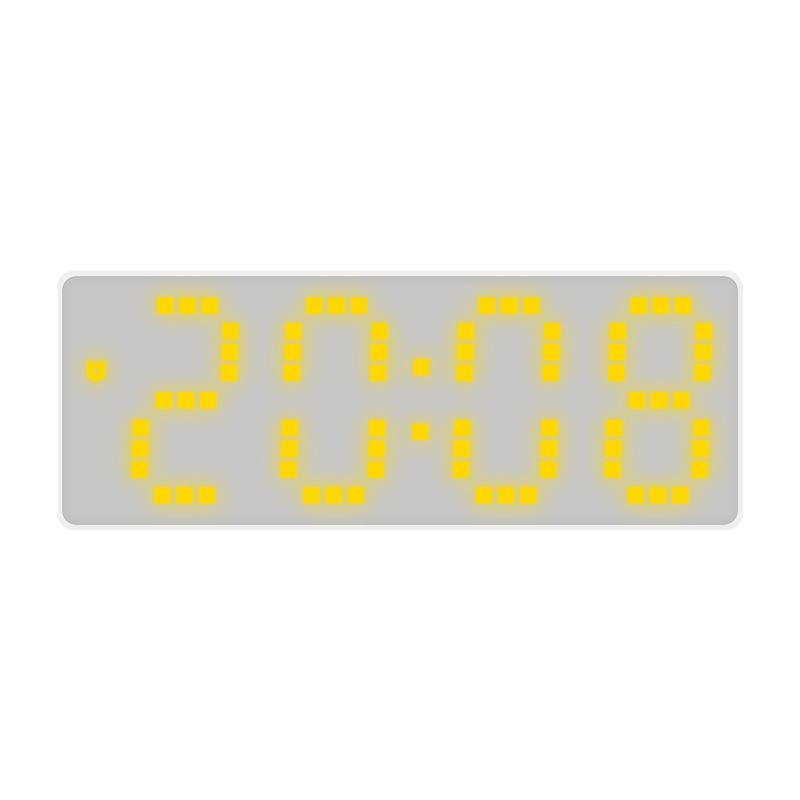 Smart LED Digital Alarm Clock With Voice Control Temperature Display Adjustable Brightness 8