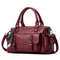Elegant Lychee Grain Leather Crossbody Tote Bag With Multi Compartments For Women 7