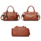 Elegant Lychee Grain Leather Crossbody Tote Bag With Multi Compartments For Women 3