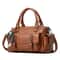 Elegant Lychee Grain Leather Crossbody Tote Bag With Multi Compartments For Women 6