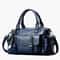 Elegant Lychee Grain Leather Crossbody Tote Bag With Multi Compartments For Women 9