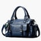 Elegant Lychee Grain Leather Crossbody Tote Bag With Multi Compartments For Women 9