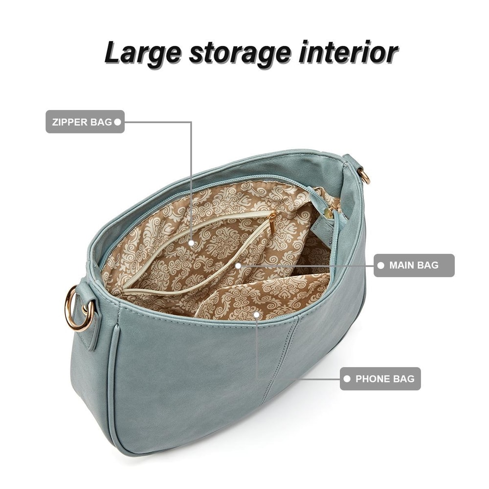 Urban Luxe Crossbody Bag For Women Large Capacity Adjustable Chain Shoulder Purse 4