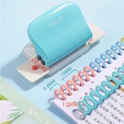 portable 6 hole paper punch for a4 b5 a5 loose leaf planners and notebooks