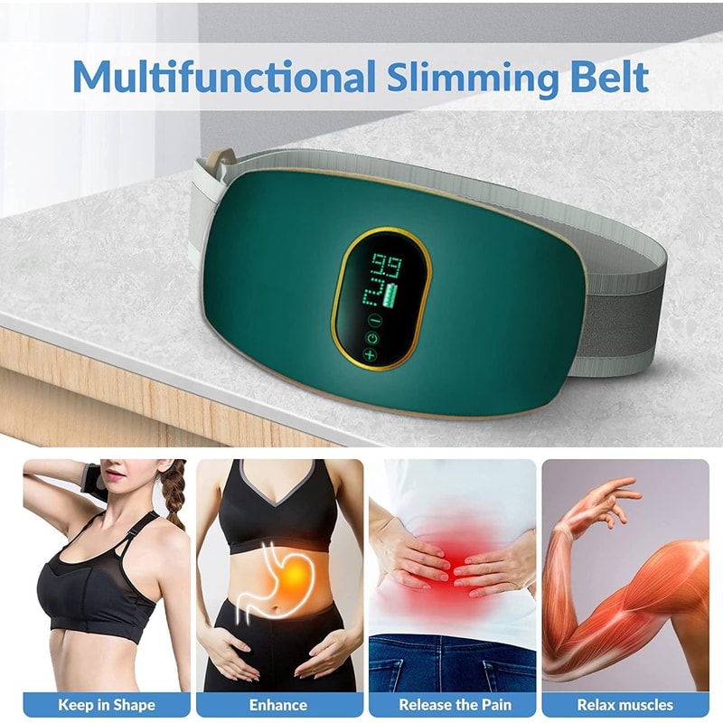 Magnetic Slimming Massage Belt With Vibration Therapy For Waist Back Body Relaxation 4