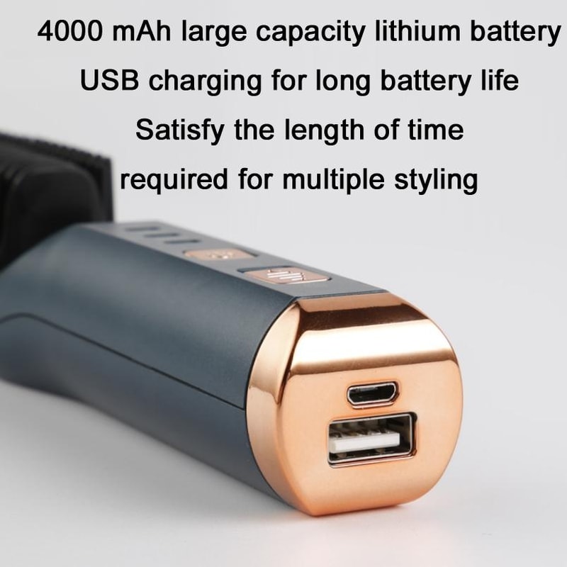 2in1 Mini Hair Straightener Curler Portable Hair Straightener Brush For Travel Styling 3