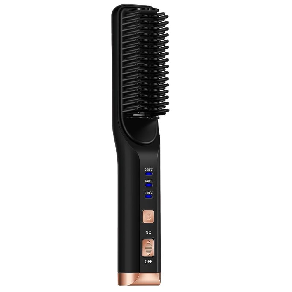 2in1 Mini Hair Straightener Curler Portable Hair Straightener Brush For Travel Styling 10