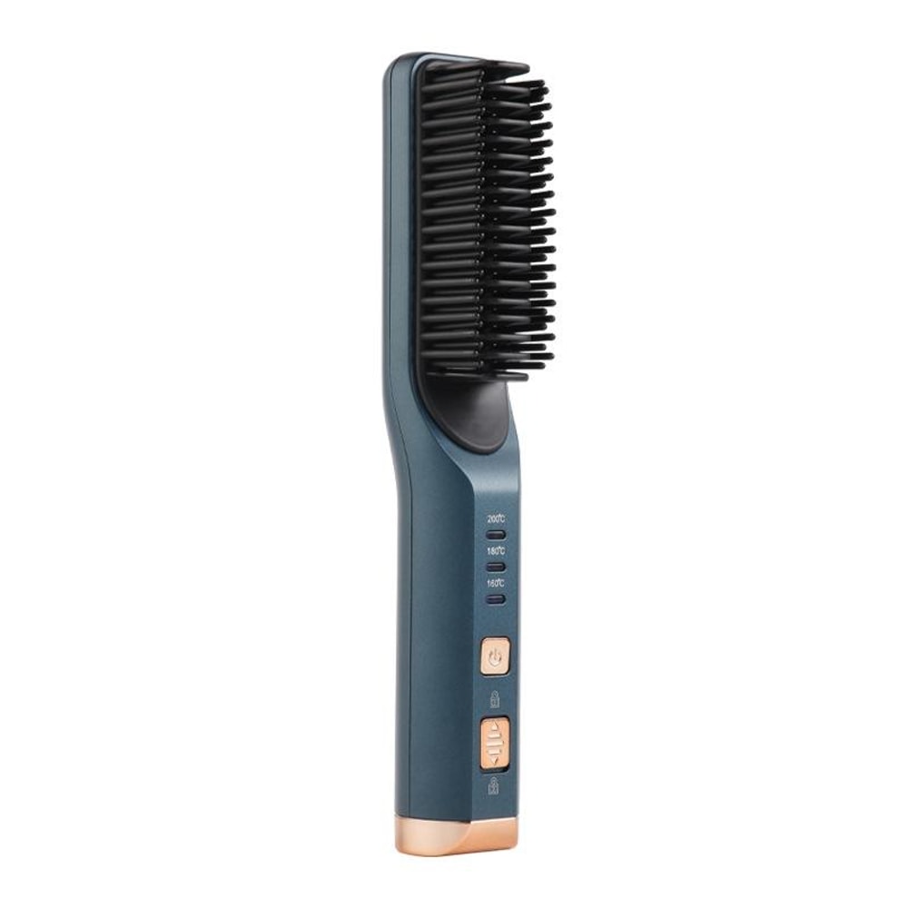 2in1 Mini Hair Straightener Curler Portable Hair Straightener Brush For Travel Styling 11