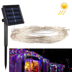 solar powered fairy string lights 20m 200 led waterproof copper wire garden decor
