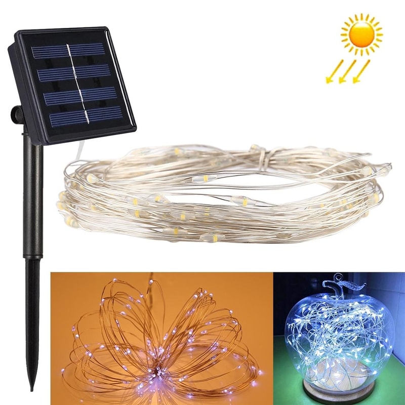 Solar Powered Fairy String Lights 20M 200 LED Waterproof Copper Wire Garden Decor