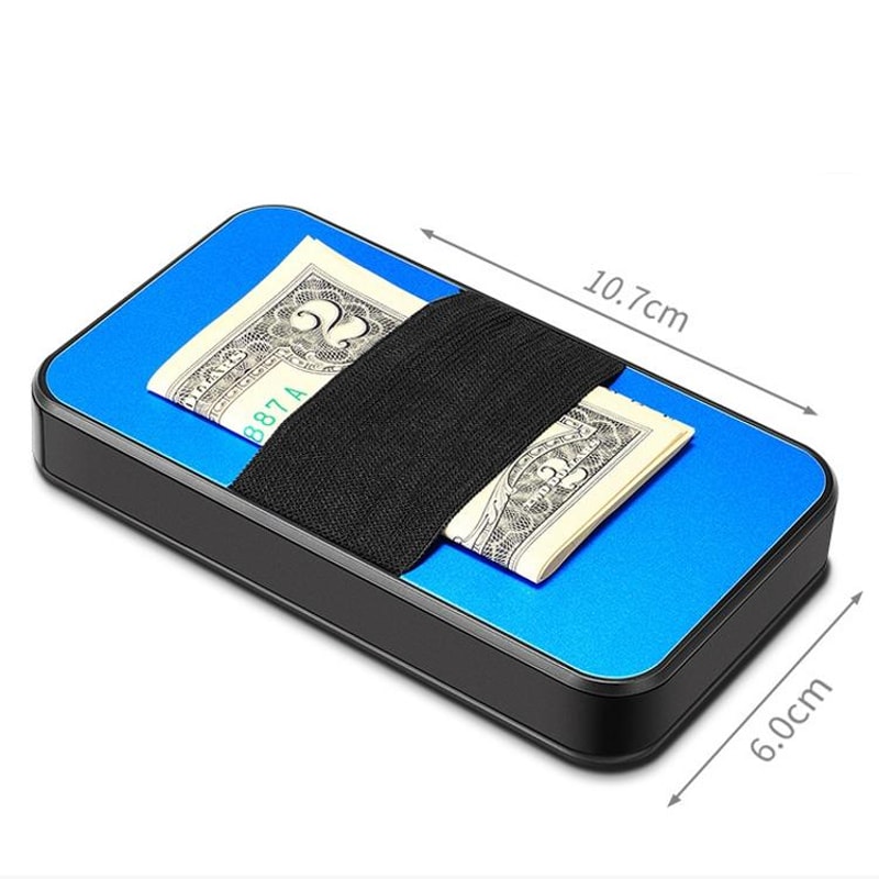 NewBring RFID Blocking Wallet Waterproof Metal Card Holder With Automatic PopUp Access 2
