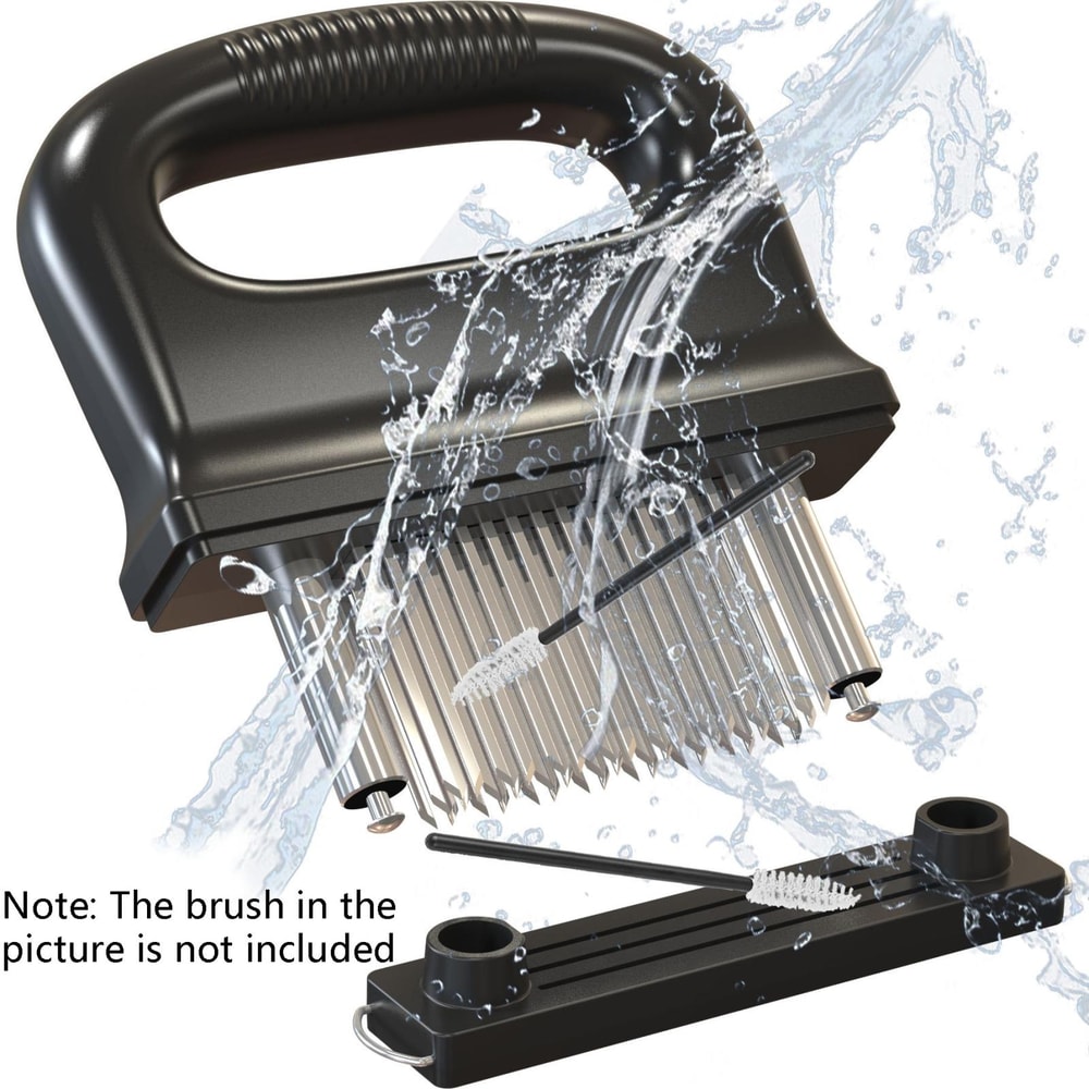 48Blade Meat Tenderizer Tool With Ergonomic Handle For Juicy Steaks And BBQ Preparation 2