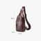 Vintage FirstLayer Cowhide Leather Chest Bag For Men Waterproof Crossbody Shoulder Sling Bag 2