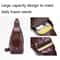Vintage FirstLayer Cowhide Leather Chest Bag For Men Waterproof Crossbody Shoulder Sling Bag 3