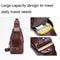 Vintage FirstLayer Cowhide Leather Chest Bag For Men Waterproof Crossbody Shoulder Sling Bag 3