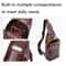 Vintage FirstLayer Cowhide Leather Chest Bag For Men Waterproof Crossbody Shoulder Sling Bag 4