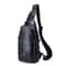 Vintage FirstLayer Cowhide Leather Chest Bag For Men Waterproof Crossbody Shoulder Sling Bag 7