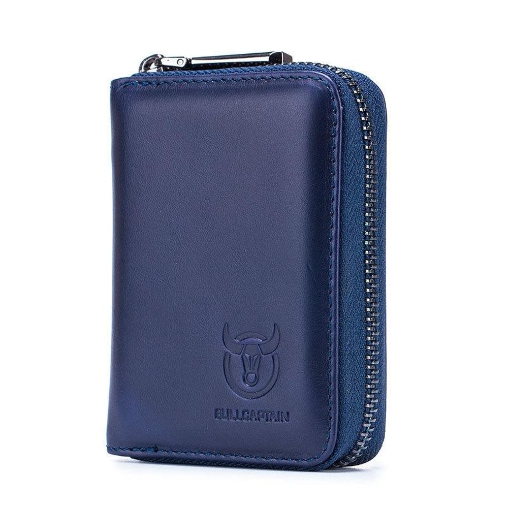 Vintage Cowhide Leather Card Holder Wallet For Men With Driver License Organizer 8
