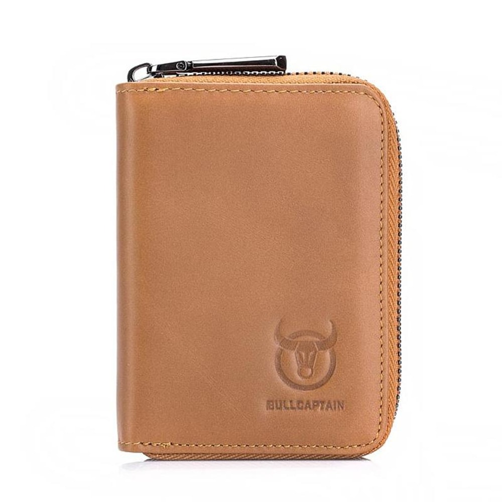 Vintage Cowhide Leather Card Holder Wallet For Men With Driver License Organizer 10