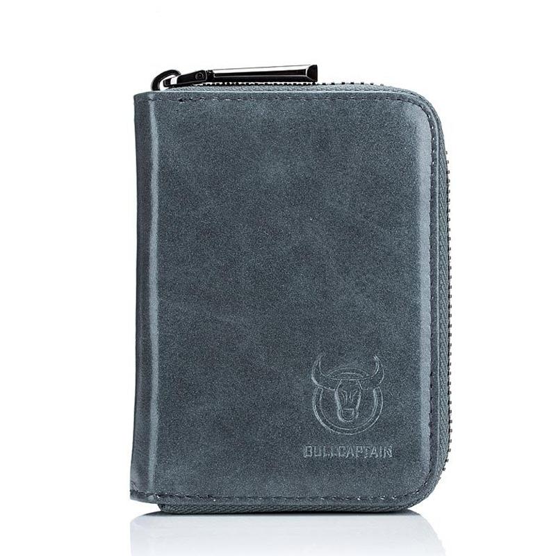 Vintage Cowhide Leather Card Holder Wallet For Men With Driver License Organizer 9
