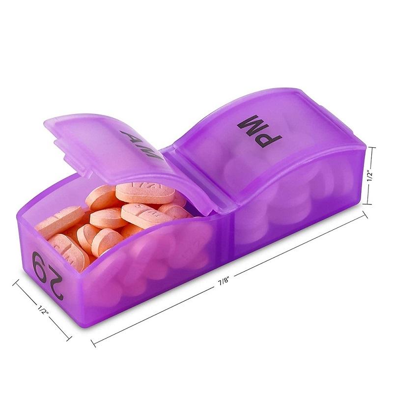 Monthly Rainbow Pill Organizer Box with 31 Compartments Portable Pill Organizer for Daily Medication