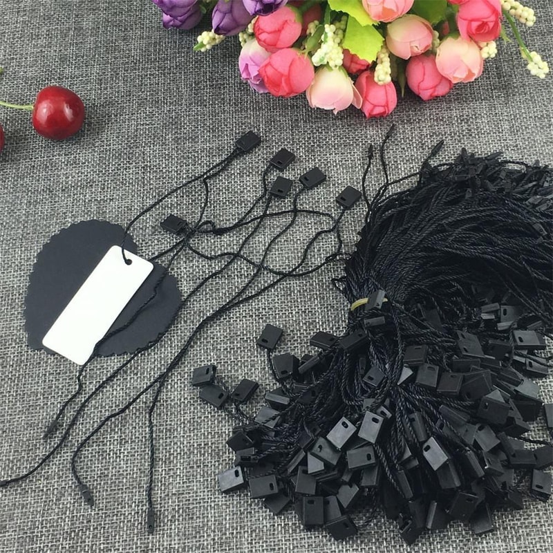 990PCS Clothing Tag Strings with Lock Fastener for Garments, Jewelry, Gifts & Retail Packaging