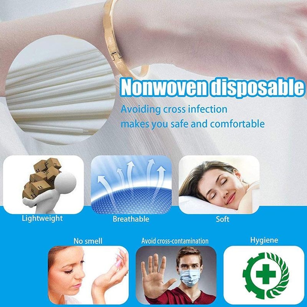 10pcs 100x200cm Disposable Thicken Non-Woven Fabric Waterproof Oil-proof Beauty Salon Massage Bed Hospital Bed Coverlet