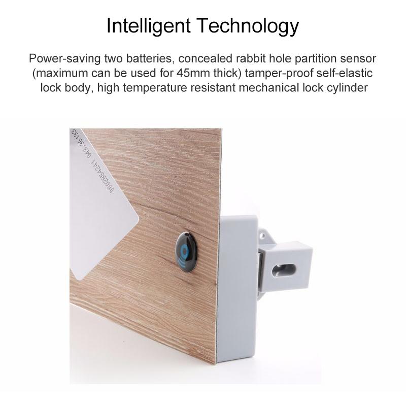 Smart RFID Cabinet Lock For Double Doors Hidden Magnetic Card Security System 6