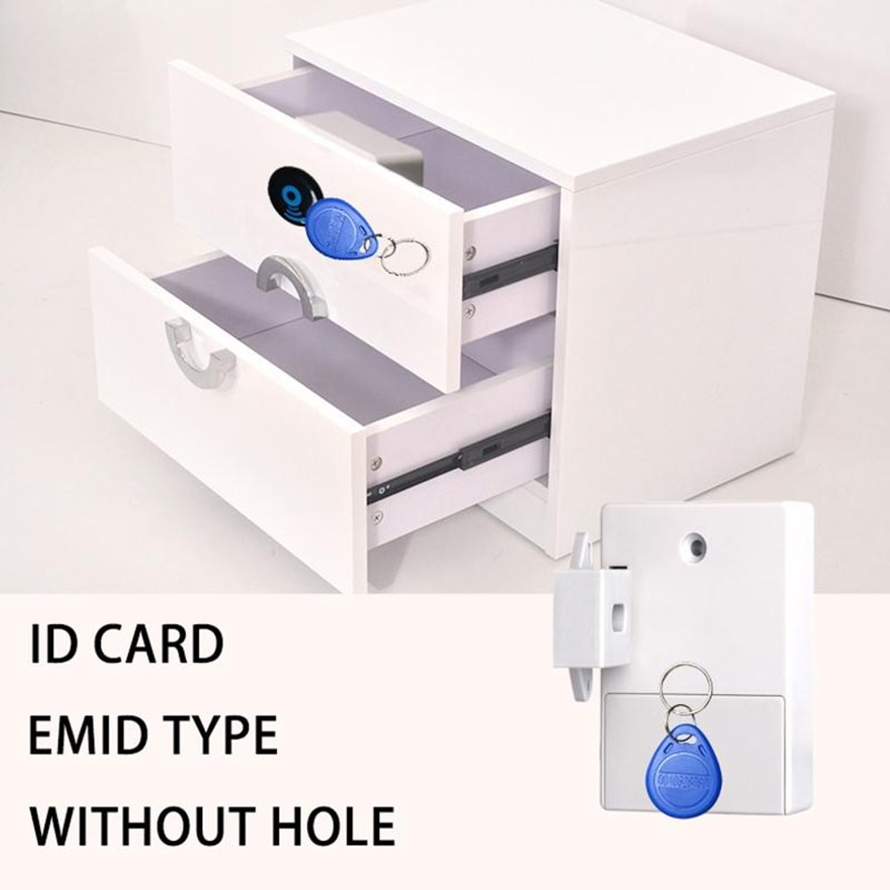 Smart RFID Cabinet Lock For Double Doors Hidden Magnetic Card Security System 11