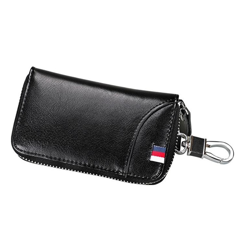 Vintage Leather Key Holder Wallet Belt Pouch For Men Women 2