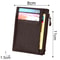 Leather RFID Blocking Wallet With Zipper Coin Pocket Slim Credit Card Holder 4