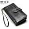 Elegant RFID Blocking Leather Wallet Clutch For Women With Large Capacity Card Slots 10