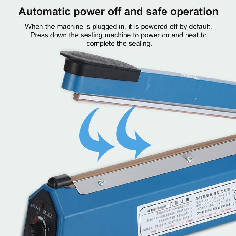 300mm Impulse Bag Sealer Heat Sealing Machine For Plastic Poly Bags 2