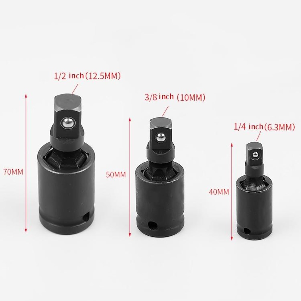Windurate Universal Joint Socket Adapter for Electric Wrench & Impact Driver Heavy Duty CR-MO Steel