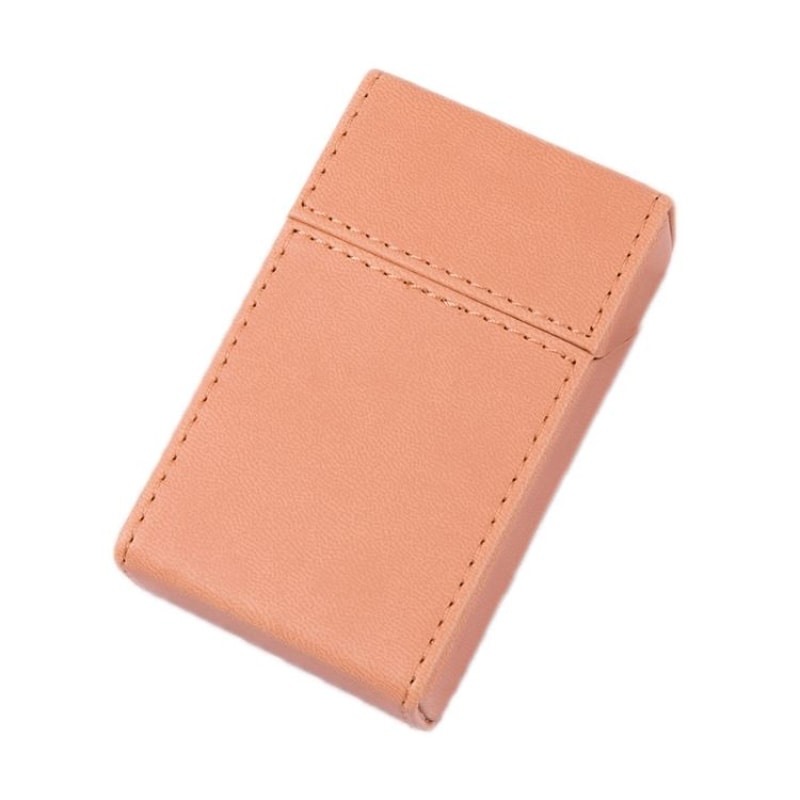 Executive Leather Cigarette Case Portable Magnetic Holder For 20 Cigarettes 9
