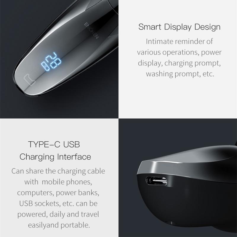 Electric Shaver for Men with 3D Triple Cutter Heads
