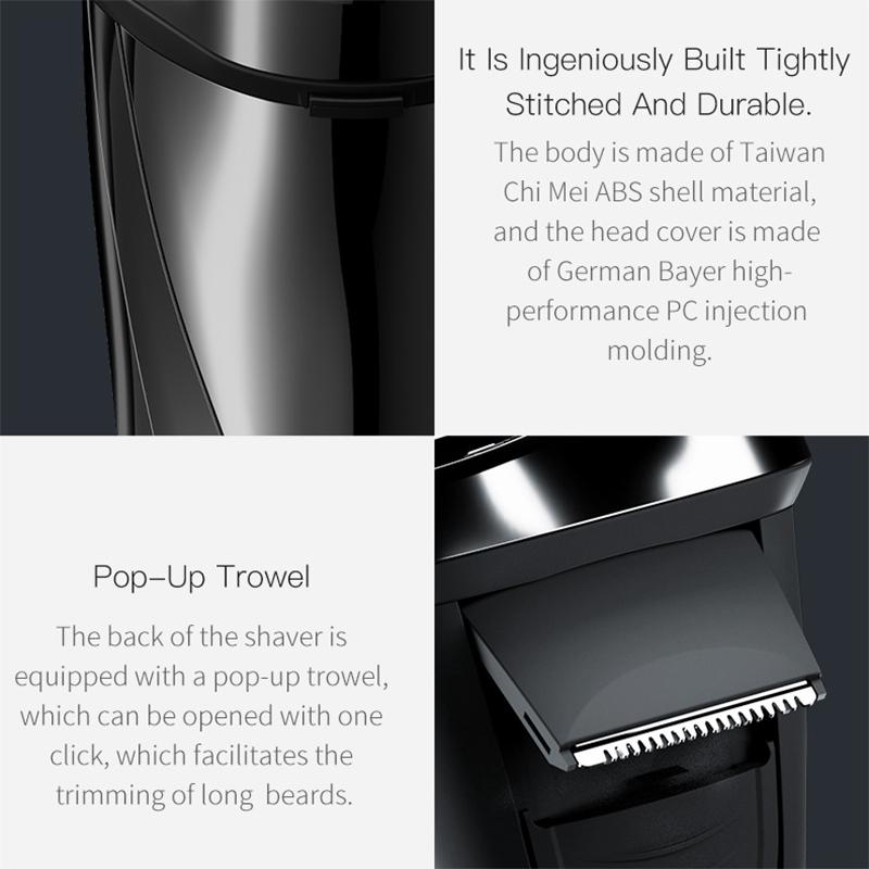 Electric Shaver for Men with 3D Triple Cutter Heads