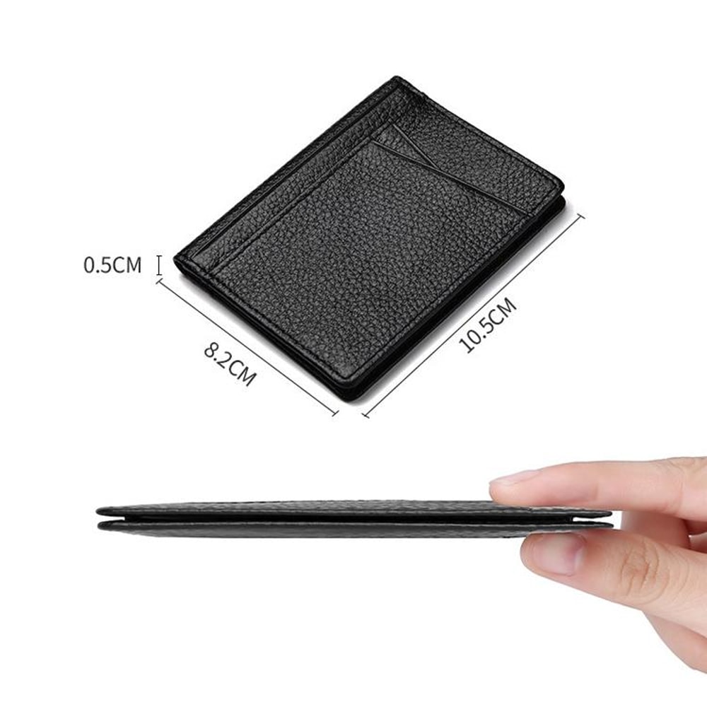 Slim RFID Blocking Wallet Leather Multi Card Holder For ID Bank Cards Driver License 2