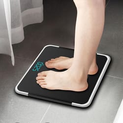 precision digital bathroom scale 180kg with tempered glass platform
