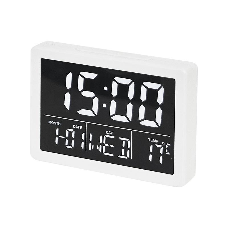 Smart LED Alarm Clock With Large Display Temperature Monitor Snooze For Bedroom 10