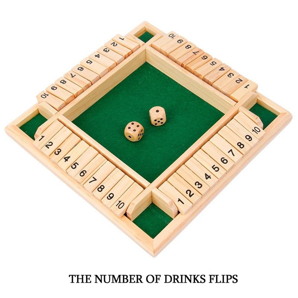 Montessori Wooden Shut The Box Game For Kids Adults Interactive Math Board Game 2