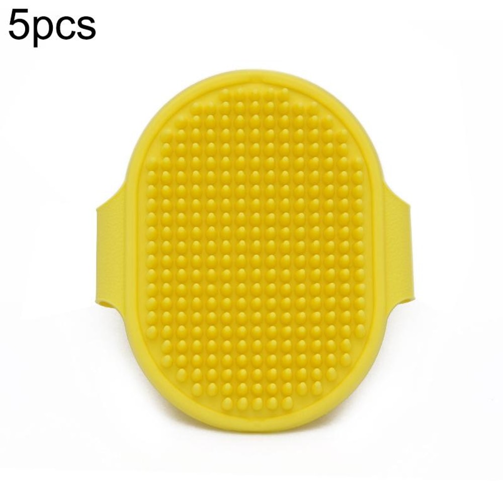 5PCS Soft Silicone Pet Bath Brush Glove For Dogs Cats Grooming Massage And Shedding Care 6