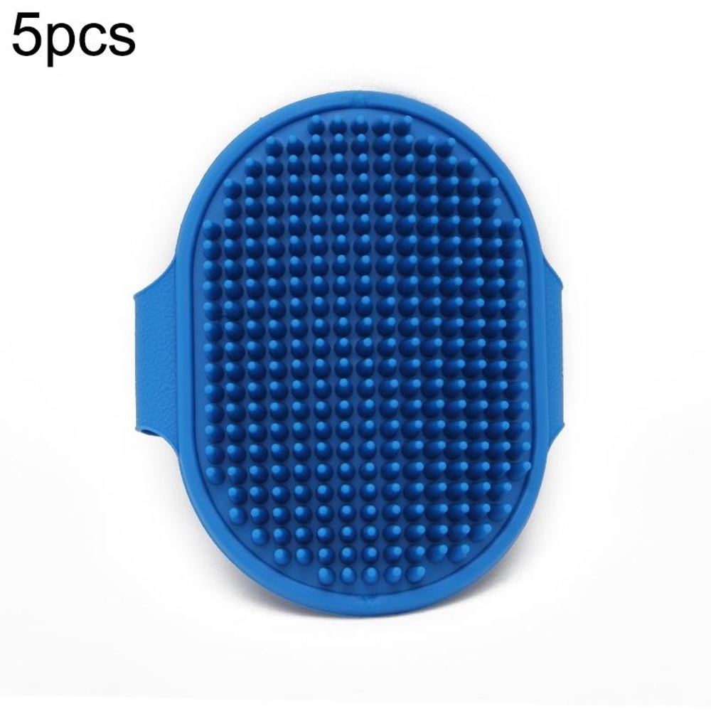 5PCS Soft Silicone Pet Bath Brush Glove For Dogs Cats Grooming Massage And Shedding Care 7