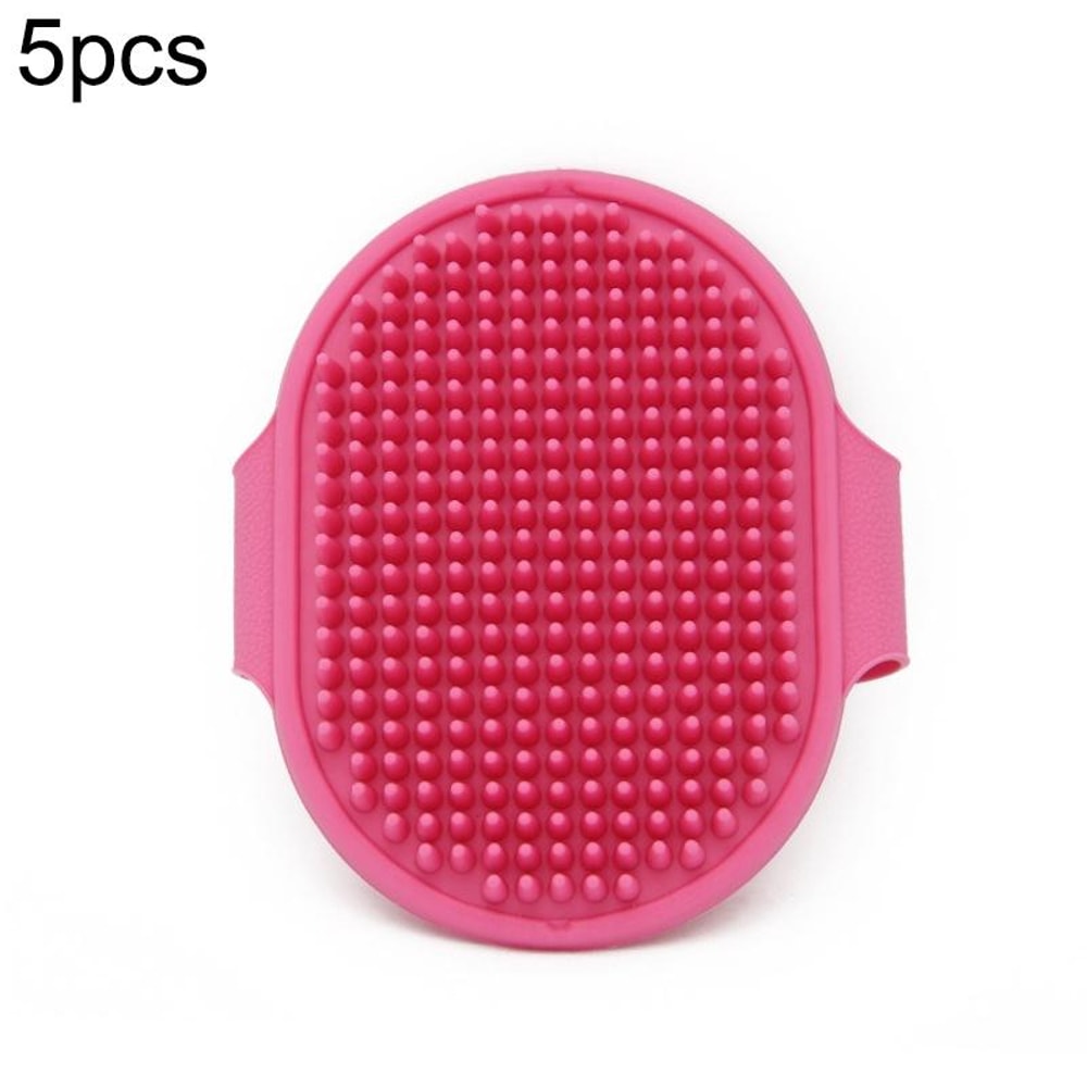 5PCS Soft Silicone Pet Bath Brush Glove For Dogs Cats Grooming Massage And Shedding Care 9