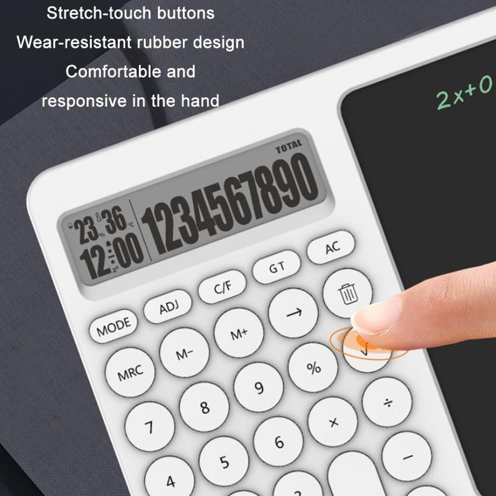Smart LCD Writing Tablet Calculator With Stand Portable Memo Pad For Office Study 2