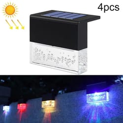 solar waterproof solar deck lights for stairs, driveway & garden pathways 4pcs