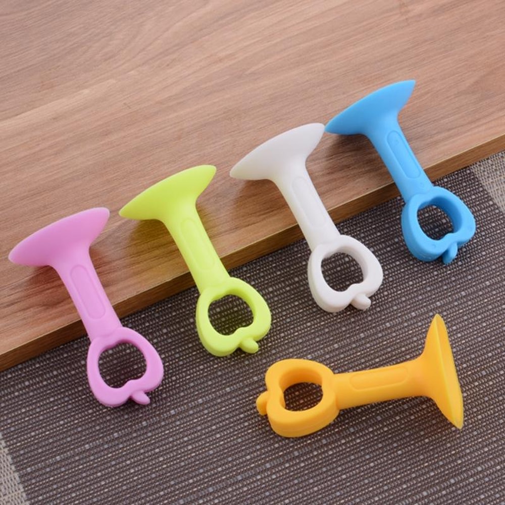 Extended Silicone Door Stopper Set Punch Free Anti Collision Wall Protector 10 Pcs 1