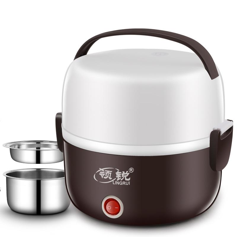Portable Electric Lunch Box Mini Rice Cooker Food Warmer For Home Office Travel 1
