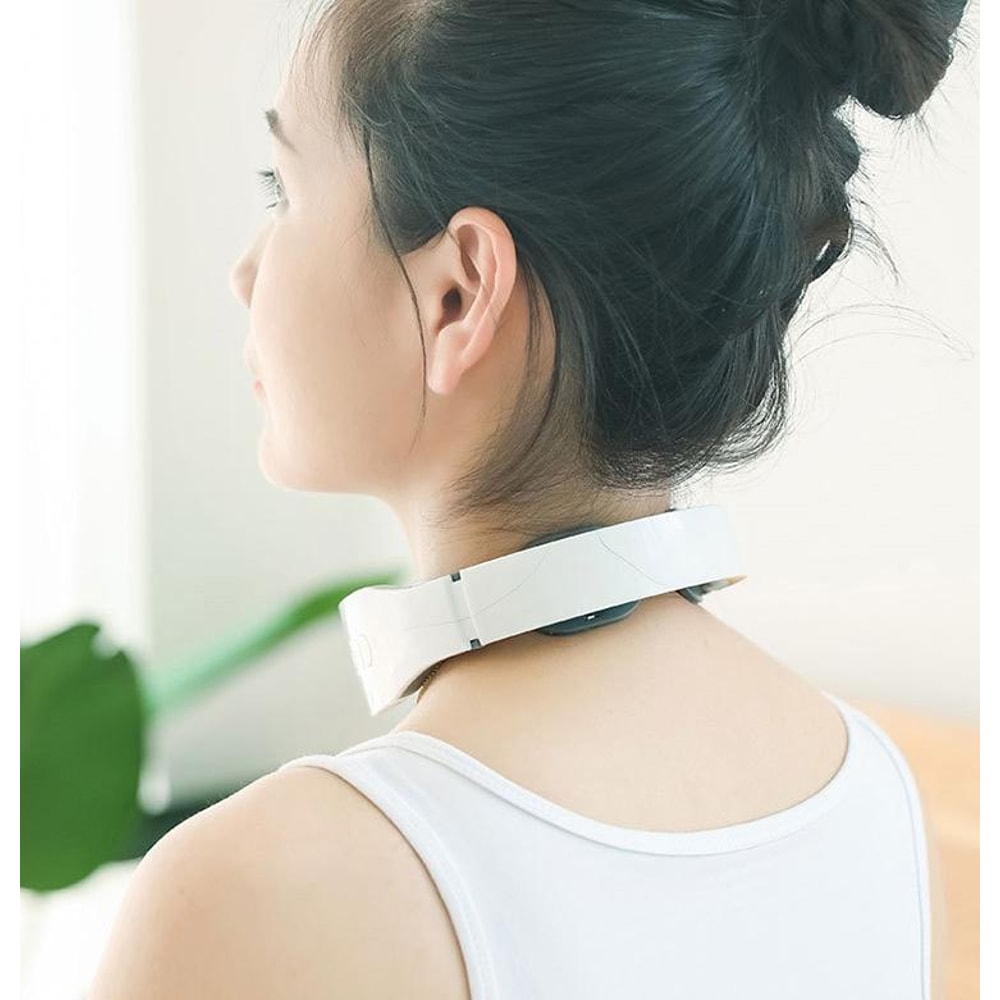 Heated Neck Massager With EMS Therapy Adjustable Cervical Support 5
